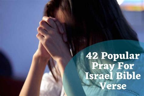 Pray For Israel Bible Verses (42 Best Scriptures)