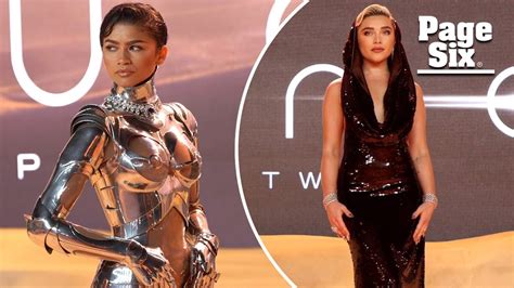 Zendaya Goes Full Fashion Robot In Metal Mugler Couture At ‘dune Part