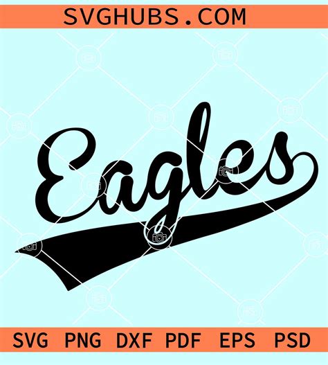 Eagles Vintage Svg Eagles Svg Go Birds Svg Eagles School Spirit Svg