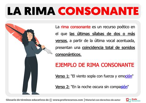 Qu Es Una Rima Consonante