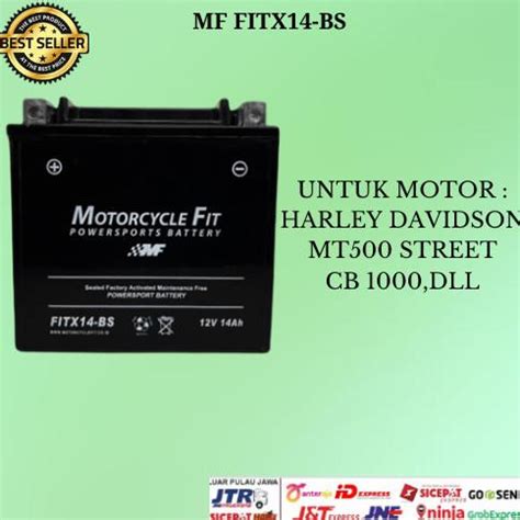 Jual Harga Miring Aki Motor Harley Sportster Mf Fitx14 Bs 12V 14Ah