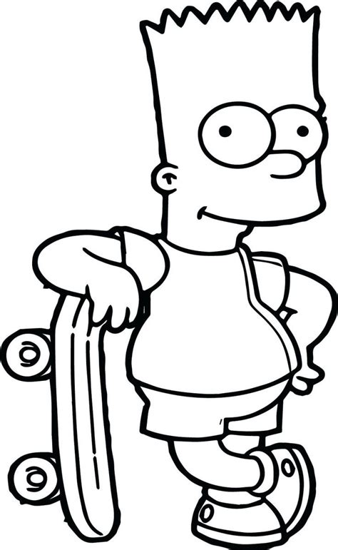 Simpsons Coloring Pages Bart Simpson Coloring Pages Homer And Simpsons To Print Chronicles