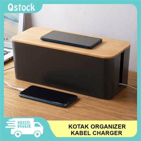 Promo Kotak Organizer Pengatur Kabel Charger Wire Cable Management Box