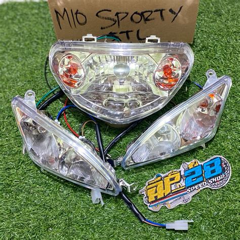 Jual REFLEKTOR LAMPU DEPAN DAN SEIN MIO SPORTY 5TL 1 SET KOMPLIT MODEL