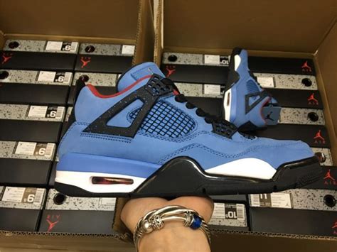 AJ 4 Retro Travis Scott Cactus Jack Shoes Sneakers (Big Size Available ...