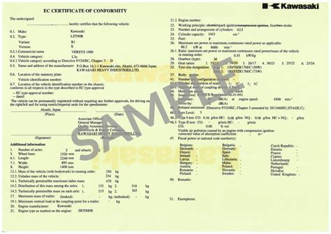 El Certificado De Conformidad Europeo O Coc Euro Conformidad