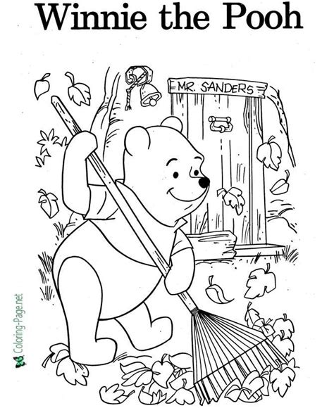 Winnie The Pooh Balloon Coloring Page Coloring Pages