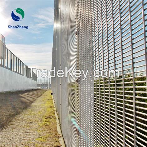 358 Security Fence Panel Anti Climb Welded Wire Mesh Panel Gal And