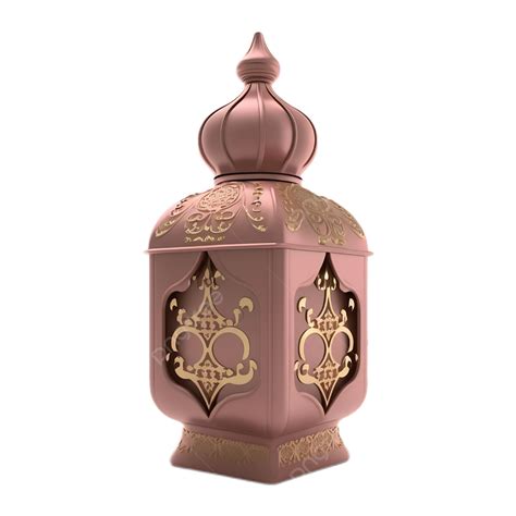 3d Islamic Pink Lantern Modern Gold Decorative Lamp 3d Lantern