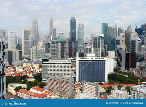 View Of The Singapore City From The Skybridge Editorial Photo - Image ...