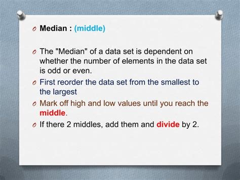 Mean Median Mode And Range Ppt Ppt