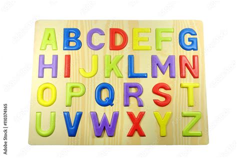 Colorful Alphabet Letters ABC Stock Photo | Adobe Stock