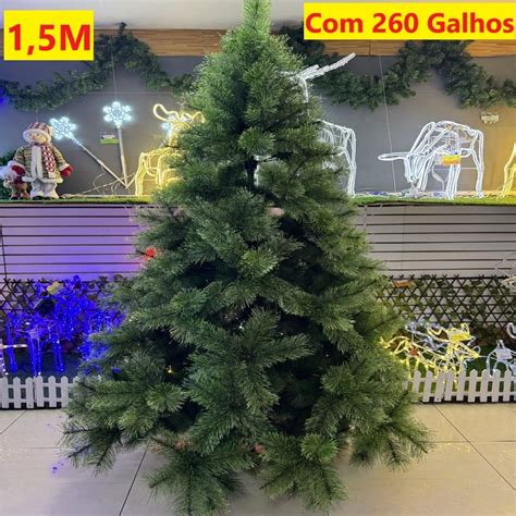 Rvore De Natal Pinheiro M E Galhos Apoio De Metal Decora O