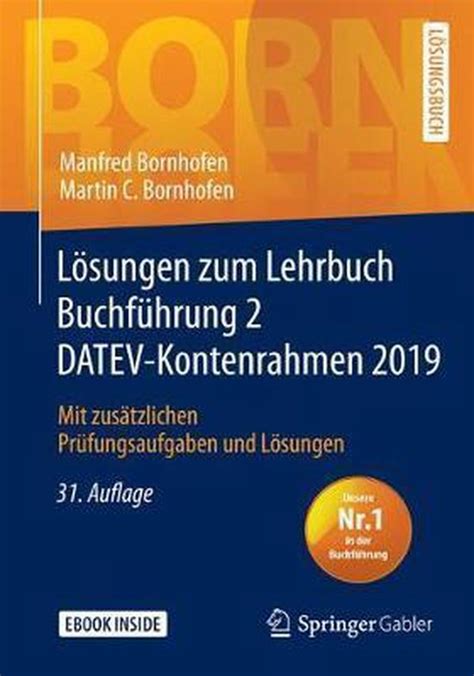 Loesungen Zum Lehrbuch Buchfuhrung 2 Datev Kontenrahmen 2019 Bol