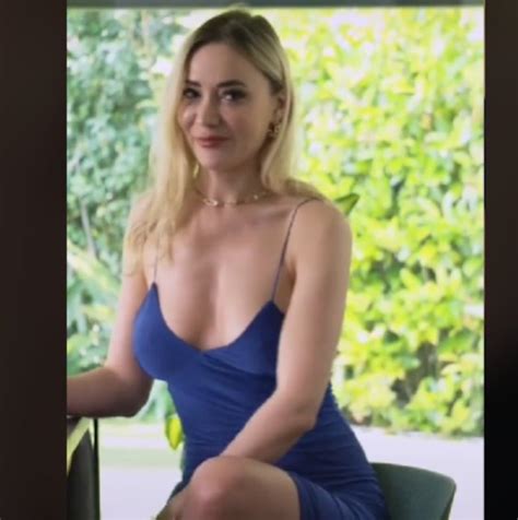 What S The Name Of This Blonde In A Blue Dress Sitting Reply Namethatporn
