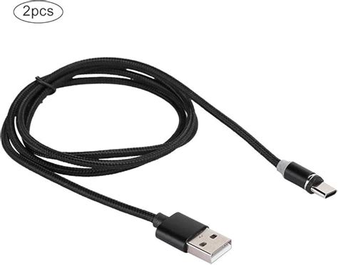 1m Usb Type C Cable 2 Pcs 3 In 1 Multifunctional Magnetic Cable Type C Data Cable