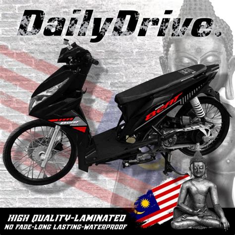 Honda Beat Fi V2 New Stock Decal Design Shopee Philippines