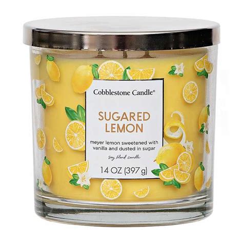 Sugared Lemon Triple Wick Jar Candle | Kirklands | Candle jars, Candles ...