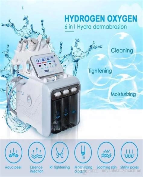 6 In 1 Portable Facial Treatment With H2o2 Hydra Aqua Water Skin Peel