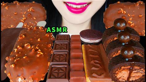 Asmr Chocolate Party Chocolate Ice Cream Choco Roll Cake Twix Top