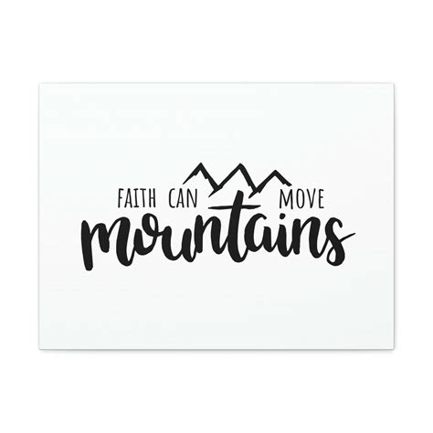 Express Your Love Gifts Art Scripture Sign Faith Can Move Mountains