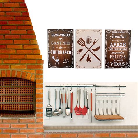 Quadro Decorativo Cantinho Do Churrasco Cozinha Copa Cantinho Gourmet