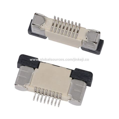 China FPC FFC Connector Horizontal SMT ZIF Type Upper Contact SMT Type