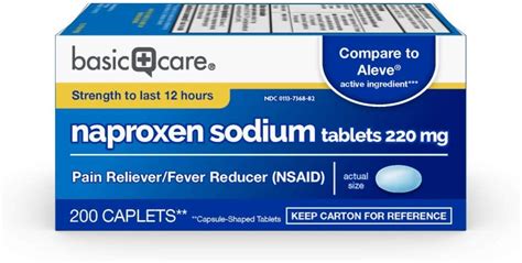 Amazon Basic Care Naproxen Sodium Tablets Count Pack Of