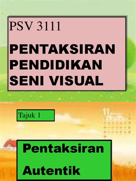 PDF Pentaksiran Seni Visual 01 DOKUMEN TIPS