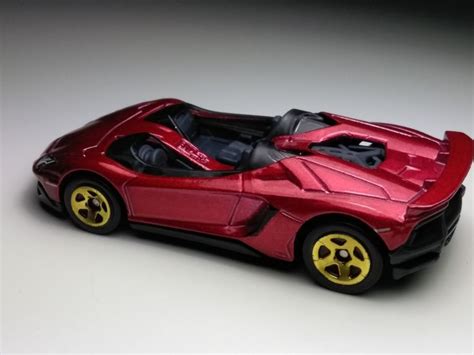 Hot Wheels Lamborghini Aventador J White Custom Plastic Wheels Toys Games Vehicles Toys Etna