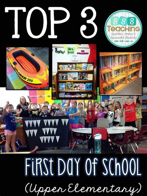 Top 3 A First Day Of School Post For Upper Elementary First Day Of