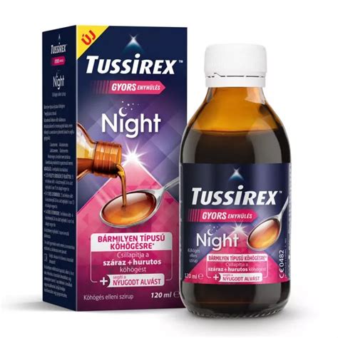 TUSSIREX Night köhögéscsillapító szirup 120ml