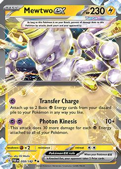 Mewtwo Ex Paradox Rift TCG Card Database Pokemon