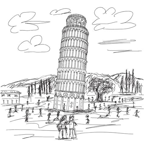 Leaning Tower Of Pisa Royalty-Free Stock Image - Storyblocks