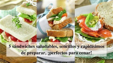 5 sándwiches saludables sencillos y rapidísimos de preparar