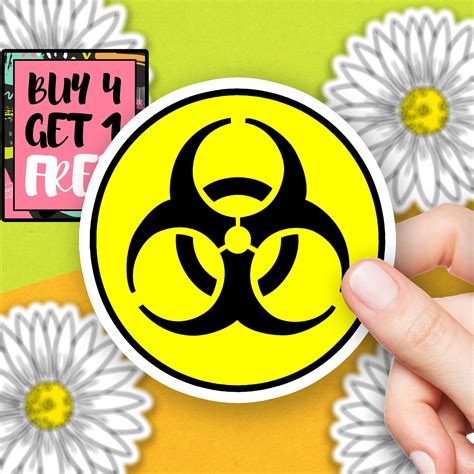 Biohazard Sticker Logo Sticker Toxic Cute Stickers Laptop | Etsy