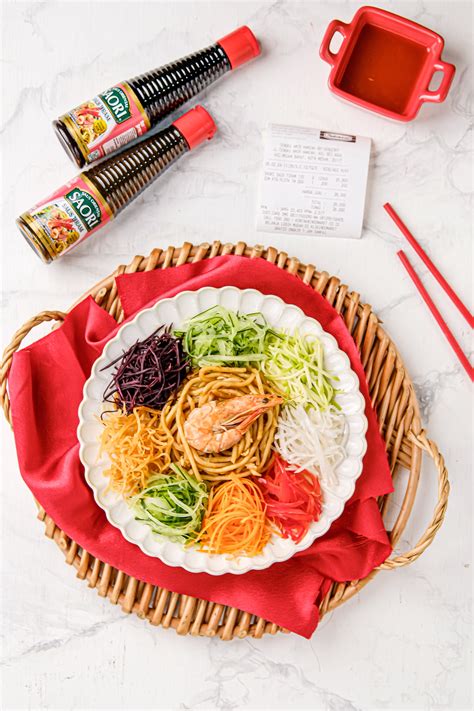 Resep Mie Goreng Seafood Ala Saori With Asian Salad Yu Sheng Khas