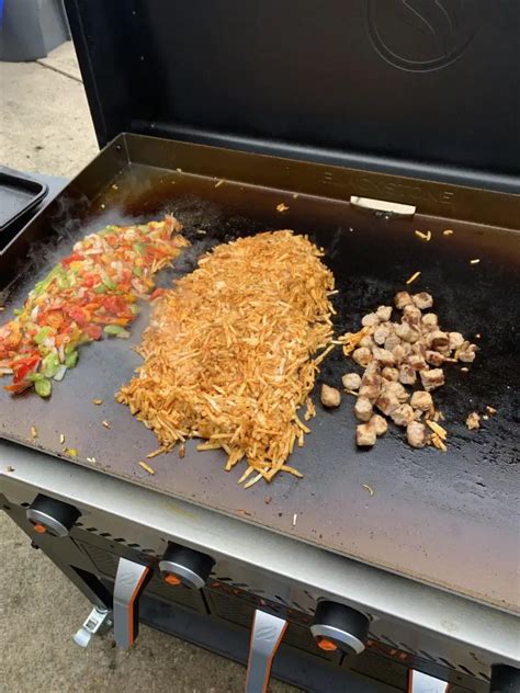 Perfectly Crispy Hashbrowns On Blackstone Griddle Grill Cuisines