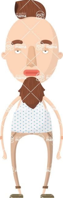 Man With Petit Goatee Beard Character Graphicmama