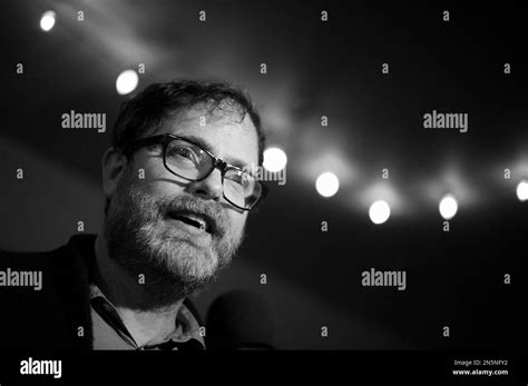 Actor Rainn Wilson speaks during an interview at the world premiere of the film "Cooties" during ...