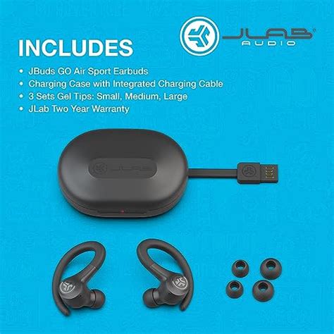 Jlab Go Air Sport True Wireless Earbuds Wireless Workout In Ear Earbuds Featuring C3 Clear