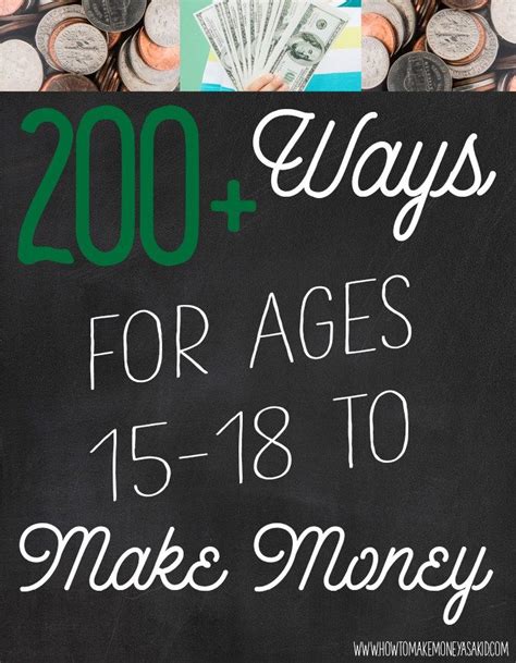 Make Money As A Kid Howtomakemoneyasakid Ways To Make