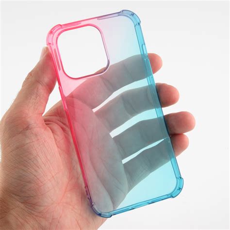 iPhone 13 Pro Case Hülle Gummi Bumper Rainbow mit extra Schutz für