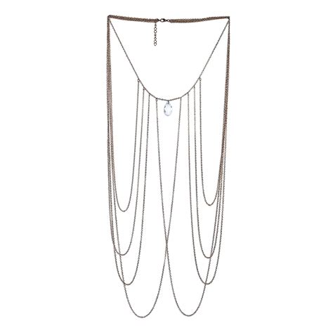 Aliexpress Buy Gold Color Beach Bikini Jewelry Chain Adjustable Body Necklace Chains For