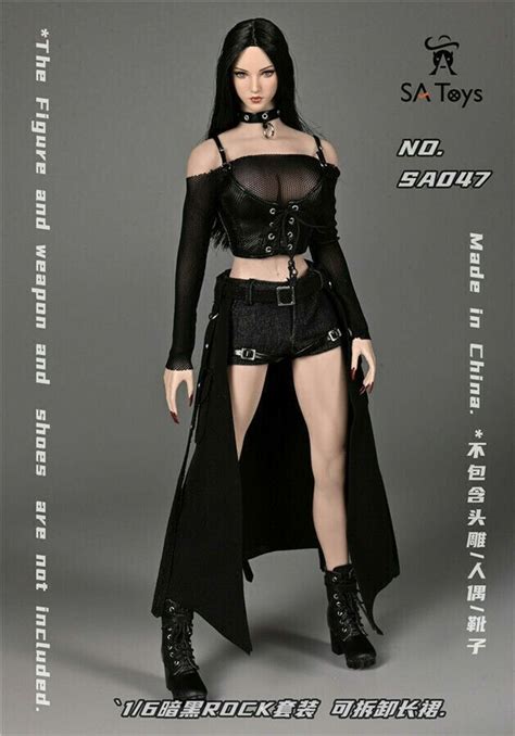 Gothic Dress Clothing Set For Phicen Jiaou Doll Hot Toys Female Figure Ebay