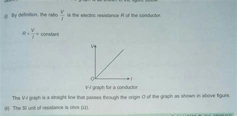 State Ohm S Law And Represent It Mathematically Draw The Pattern Of