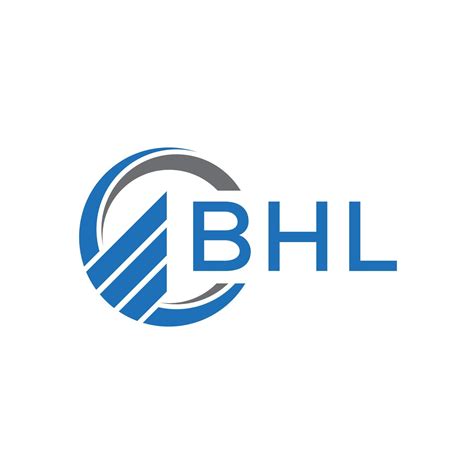 Bhl Flat Accounting Logo Design On White Background Bhl Creative