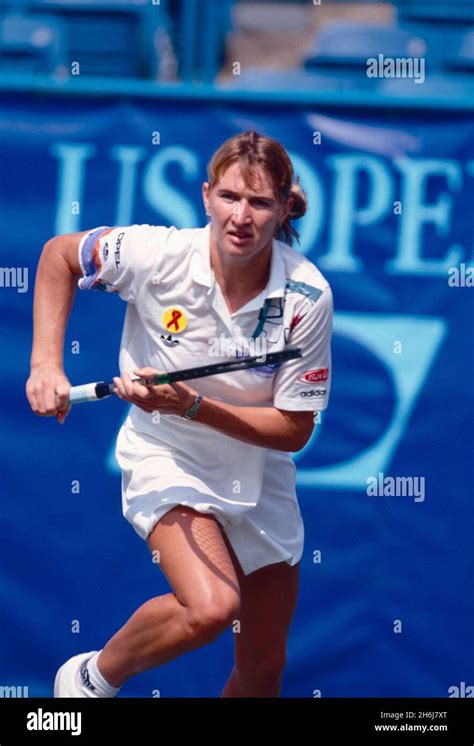 German Tennis Player Steffi Graf Us Open 1992 Stock Photo Alamy