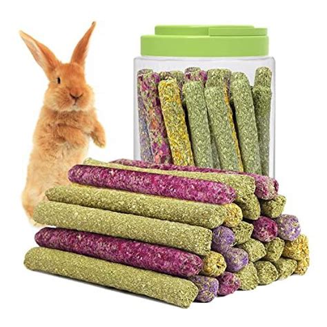 SUPERFA 70 Pcs Rabbit Treats Rabbit Chew Toys Boredom Breaker Mix