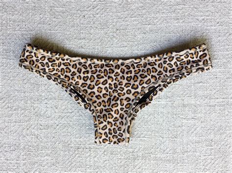 Women Swimwear Surf Pole Dance Reversible Bikini Bottom Black Leoprad Etsy